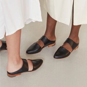 Zou Xou leather mule in black size 6.5